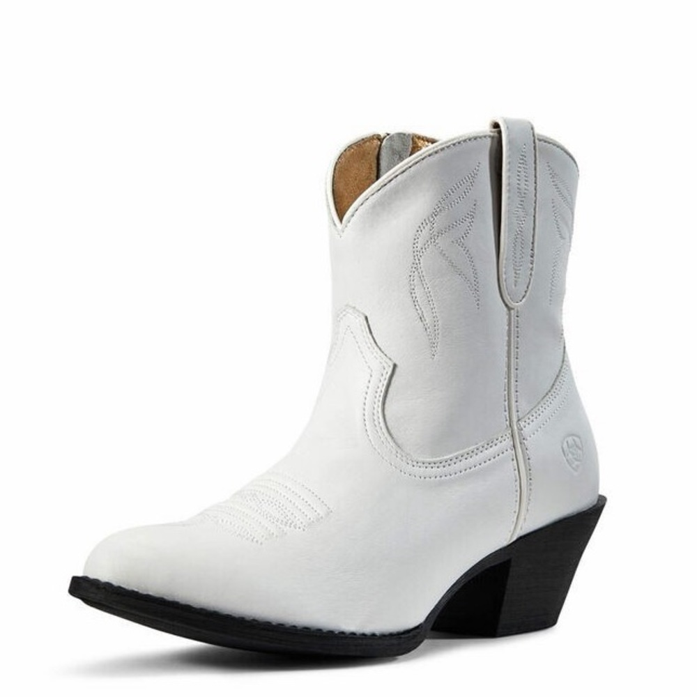 NWT Ariat Ladies Darlin Western White Cowboy Boots, Size 10 / EU 41